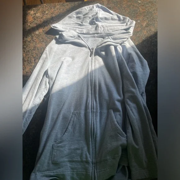 sky blue zip up - Picture 3 of 5